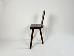 French Rustic Wooden Tripod Chair