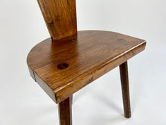 French Rustic Wooden Tripod Chair