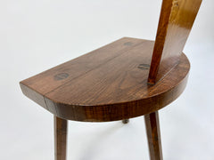 French Rustic Wooden Tripod Chair