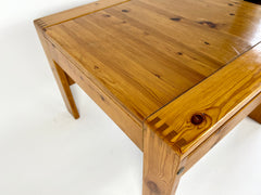 Vintage pine coffee table, France 1970s