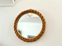 Rope frame mirror, Audoux & Minet. France 1950-60
