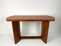 Eyespy - Art deco table / console /desk in walnut veneer