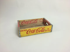 Vintage 1960s Coca Cola crate - Yellow - eyespy