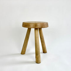 Eyespy - Pine tripod stool by Charlotte Perriand, circa 1960.   Sourced from a studio apartment in Arc 1600, Les Arcs, France.