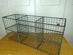 Vintage metal wire pigeon hole shelves - eyespy