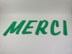 large 42cm vintage shop sign letters - merci - eyespy