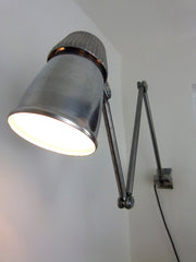 Vintage industrial wall mounted Lo-Vo-Lite lamp - eyespy