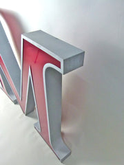 Giant 80cm vintage shop sign letter - M - eyespy