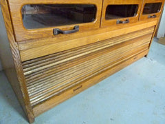 Antique oak haberdashery shop drawers - eyespy